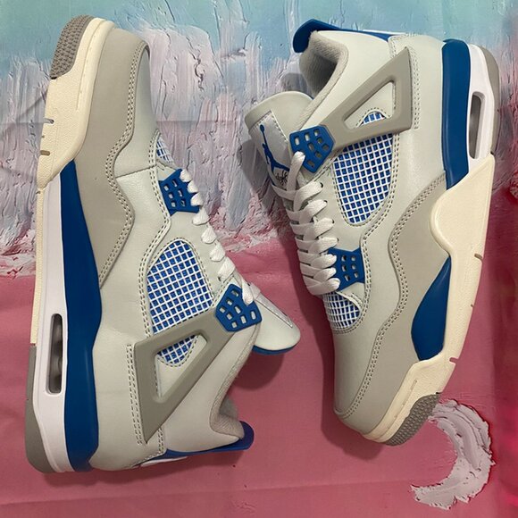 Air Jordan 4 Retro Military Industrial Blue - Picture 6 of 11
